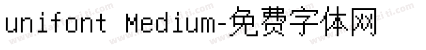 unifont Medium字体转换